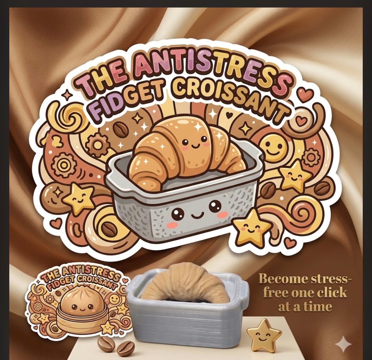 The Antistress Croissant Fidget
